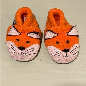 Garnet Hill wool fox slippers